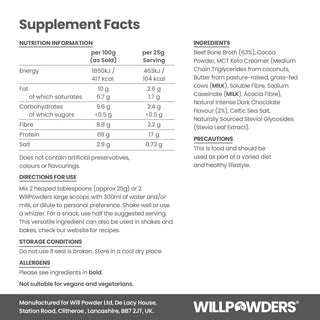 Dark Chocolate Keto Protein Powder (Small Case)